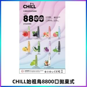 CHILL始祖鳥電子煙鴨嘴獸拋棄式8800口 一次性8ml大容量煙油
