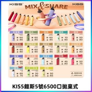 鎧斯KIS5一次性 6500口磁吸式 自由混搭拋棄式電子煙#18個口味#