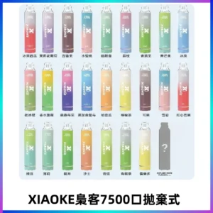 梟客XIAOKE|7500口可發光拋棄式電子煙 跑馬燈一次性
